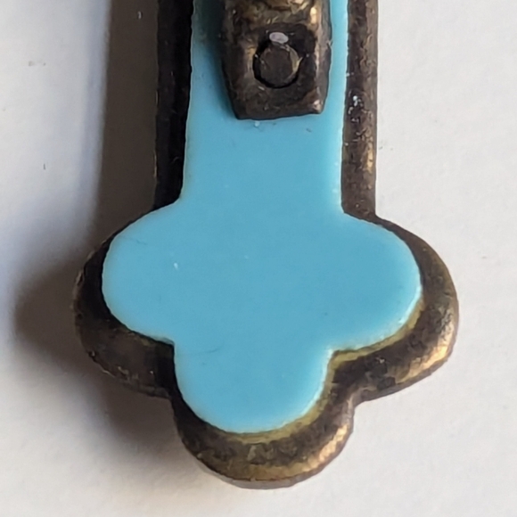 Antique crucifix Jesus on the cross necklace pendant charm, early 1900s - Picture 11 of 14